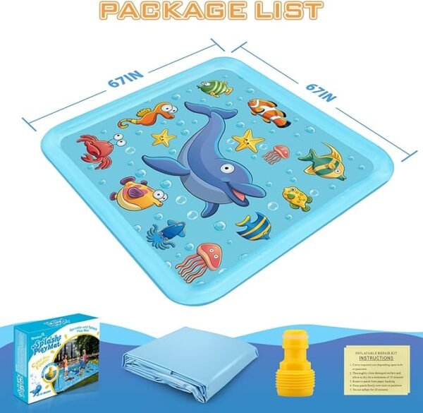 Splash Pad for Toddlers, Outdoor Sprinkler for Kids - Image 2
