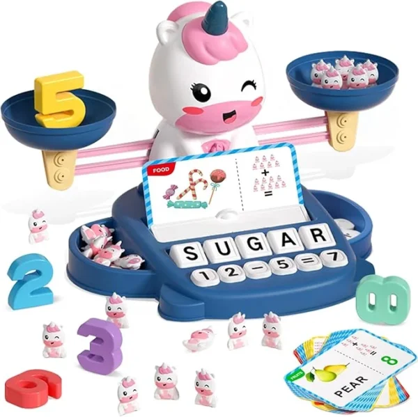 Unicorn Learning Toy – Preschool Math, Counting & Letter Activities for Kids Ages 3–7